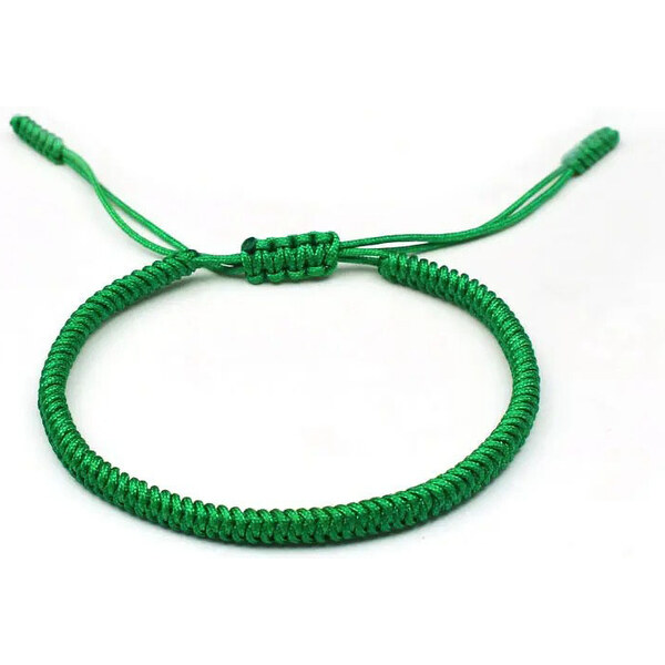 BudNej Tibetský náramok pre šťastie - zelený - MN1901 49302301