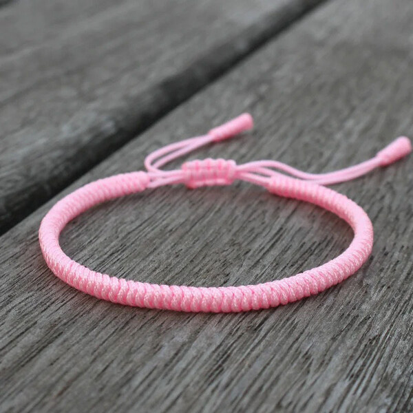 BudNej Tibetský náramok pre šťastie - ružový - MN1903 49302303