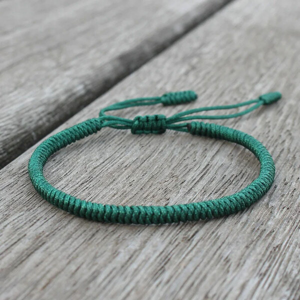 BudNej Tibetský náramok pre šťastie - zelený - MN1905 49302305
