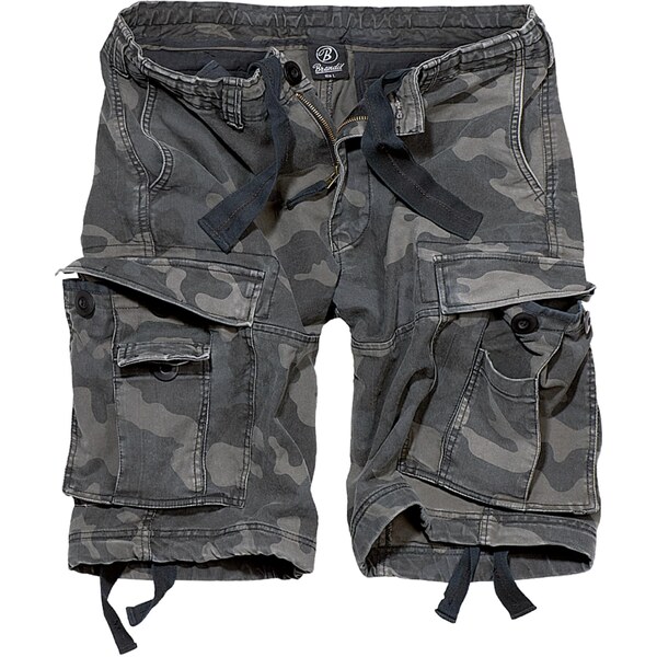 Brandit Mens Shorts Vintage Cargo - Dark/Camouflage 50688951