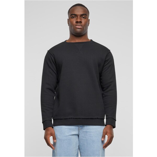 Urban Classics Oversized Open Edge Crew Black 50637265