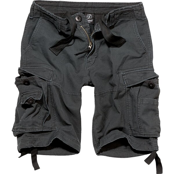 Brandit Mens Shorts Vintage Cargo Black 50685178