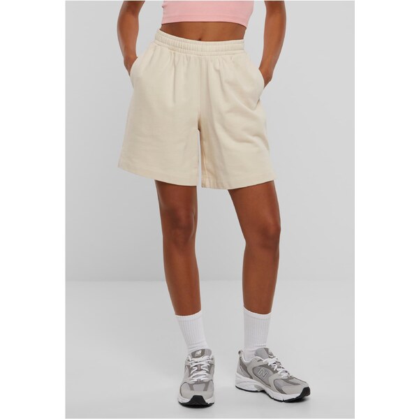 Urban Classics Womens Organic Terry Shorts - Cream 50669595