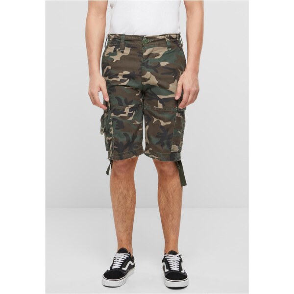 Brandit Mens Vintage Cargo Shorts - Olive/Camouflage 50656354