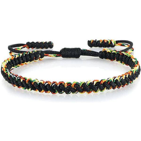 BudNej Tibetský náramok pre šťastie - čierny - MN1915 49314284