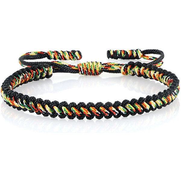 BudNej Tibetský náramok pre šťastie - čierny - MN1916 49314285