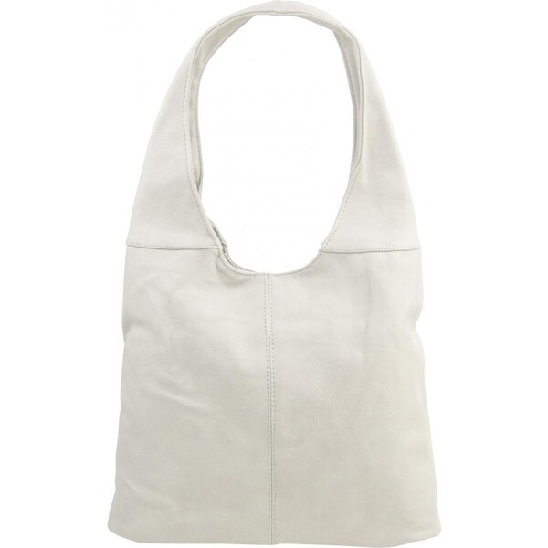 JGL (JUST GLAMOUR) Dámska shopper kabelka cez rameno svetlo krémová 49275090