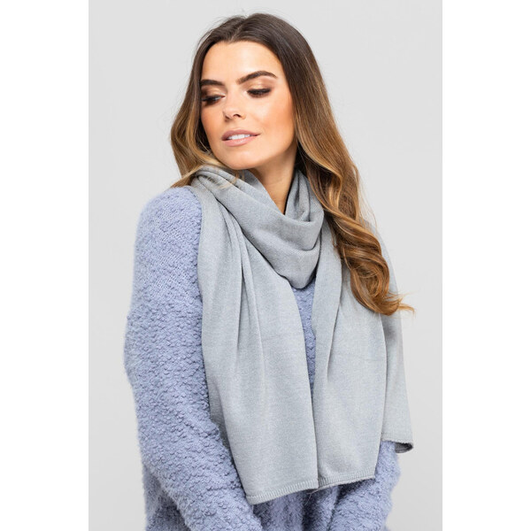 Kamea Šedý dámsky šál na zimu 05, Farba šedá 49297123