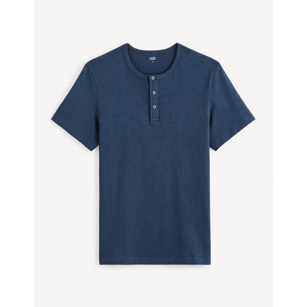 Tričká pre mužov Celio - tmavomodrá 50675003