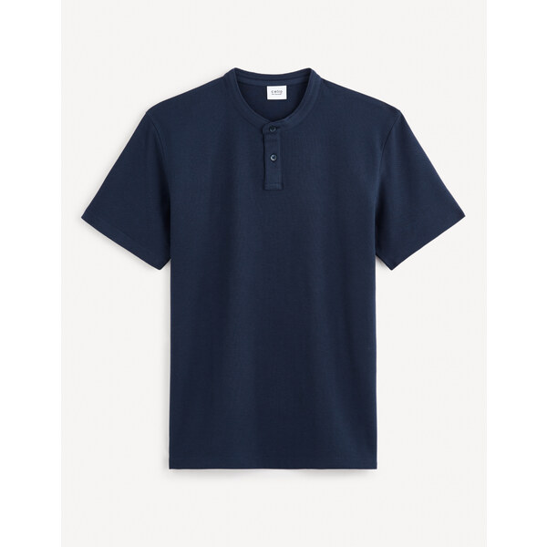 Tmavomodré pánske basic polo tričko Celio Gesohel 50574381