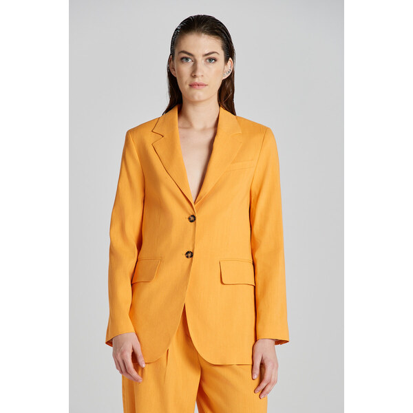 SAKO GANT REG STRETCH LINEN BLAZER MEDAL YELLOW 49311200