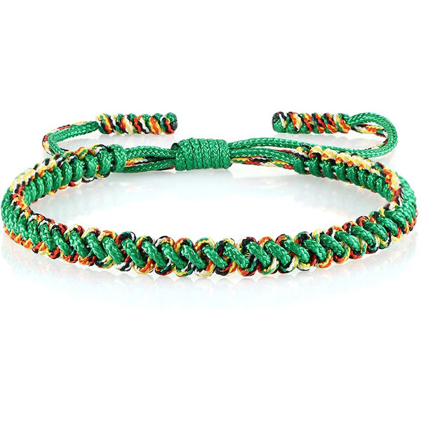 BudNej Tibetský náramok pre šťastie - zelený - MN1919 49317202