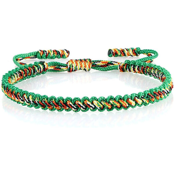 BudNej Tibetský náramok pre šťastie - zelený - MN1920 49317203