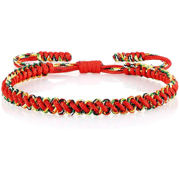 BudNej Tibetský náramok pre šťastie - červený - MN1923 49317206