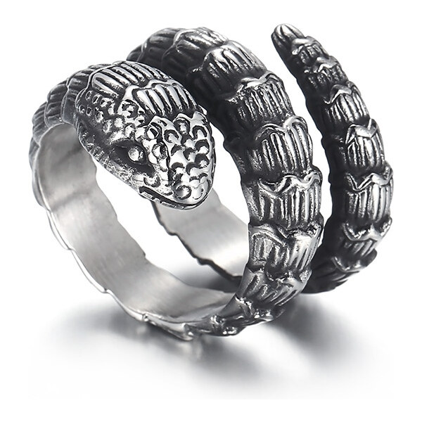 Royal Fashion pánsky prsteň Had KR104866-KJX 54217202