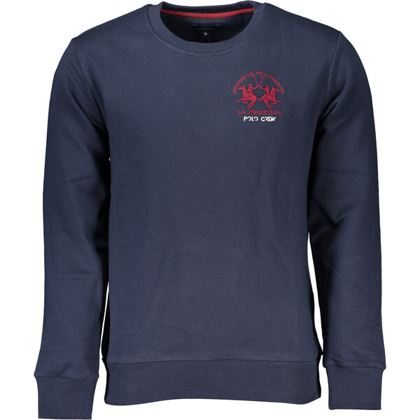 Pánska modrá mikina bez zipsu La Martina 64706603