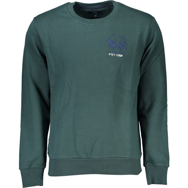 La Martina Zelená pánska mikina bez zipsu 64708457