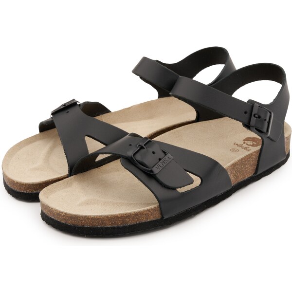 Vlnka Pánske korkové anatomické sandále Jindra čierna veľkosti obuvi - 50220592