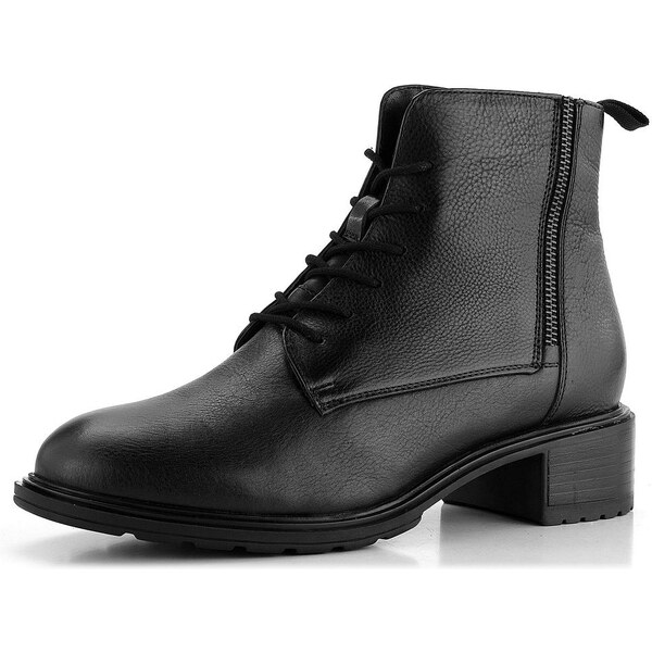 Ara šnurovacia členková obuv na podpätku Parker Black 12-26113-01 61761954