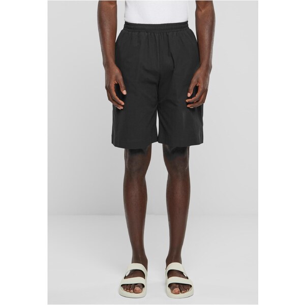 Urban Classics Mens Wide Crepe Shorts - Black 50650442