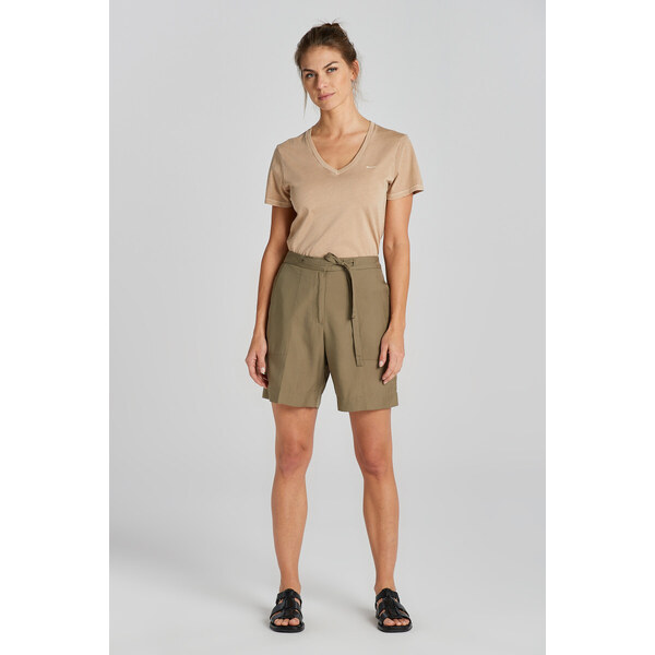 ŠORTKY GANT REL TIE WAIST SHORTS DRIED CLAY 49374945