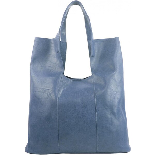 INT. COMPANY Veľká denim modrá shopper dámska kabelka s crossbody vo 49371351