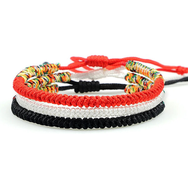 BudNej Tibetské náramky pre šťastie - set trikolóra - MN1944 49383549