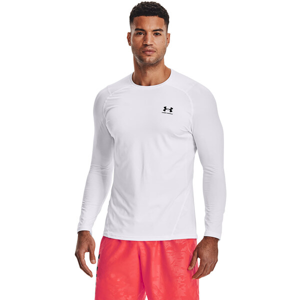 Tričko Under Armour Hg Armour Fitted Ls White XXL 49383578