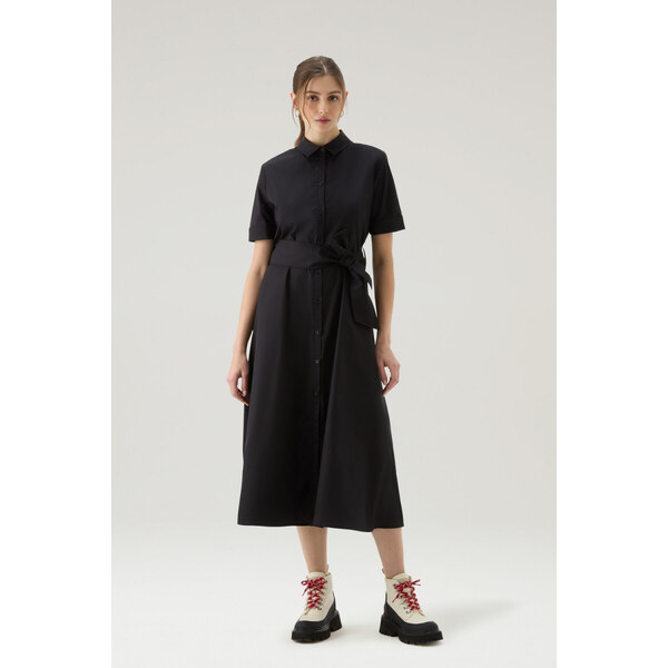 ŠATY WOOLRICH BELTED POPLIN SHIRT DRESS 64148254