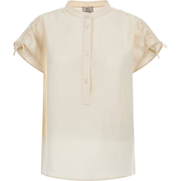 KOŠEĽA WOOLRICH VISCOSE LINEN SHIRT 58130316