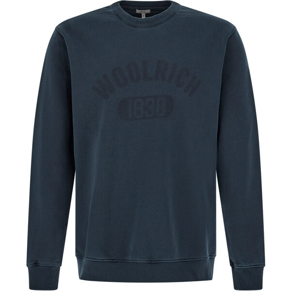 MIKINA WOOLRICH GARMENT DYED LOGO CREWNECK 58130323