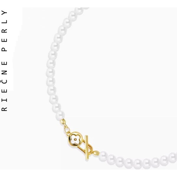 Taboo náhrdelník Atlantis, prírodné, riečne, biele perly tba117 49401273