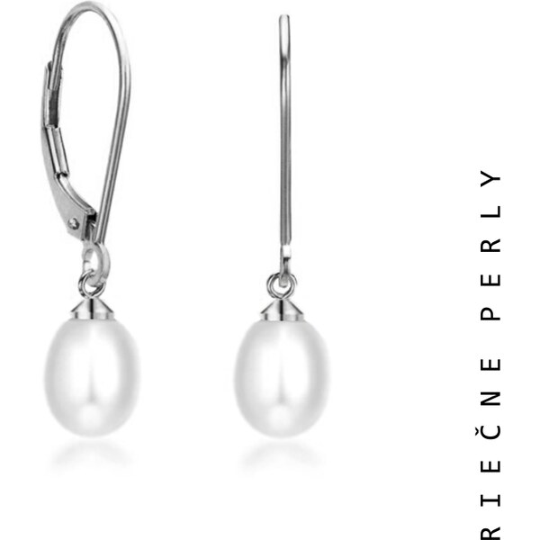 Taboo náušnice Atlantis, prírodné, riečne, biele perly tba114 49401270