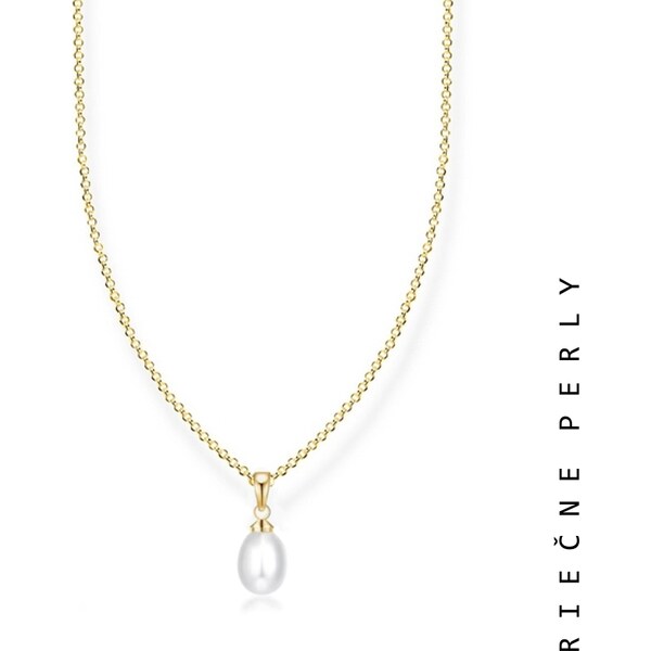 Taboo jemný náhrdelník Atlantis, prírodná, biela perla tba119 49401275