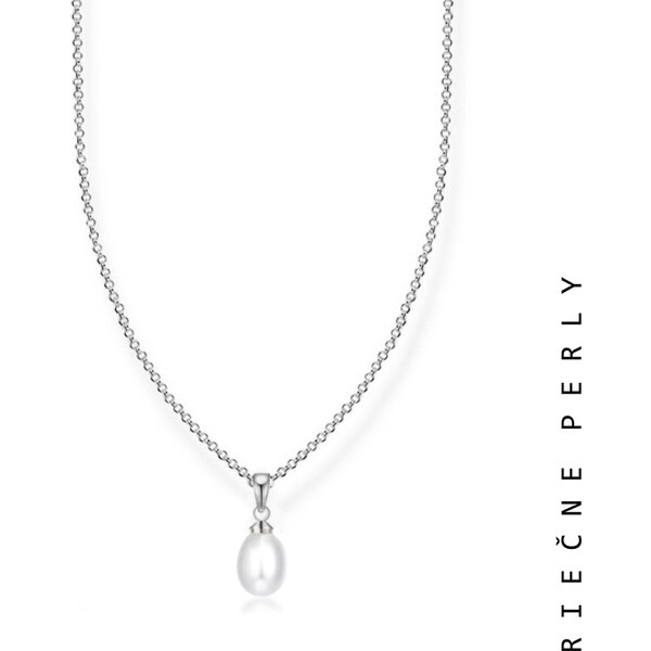 Taboo jemný náhrdelník Atlantis, prírodná, biela perla tba120 49401276