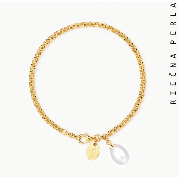 Taboo jemný náramok Atlantis, prírodná, biela perla tba121 49401277