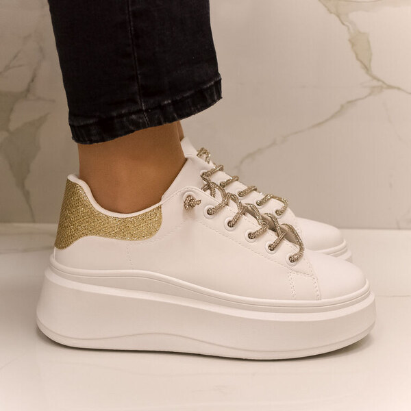 SS Dámske biele platformové tenisky RACHELS 2 49410107