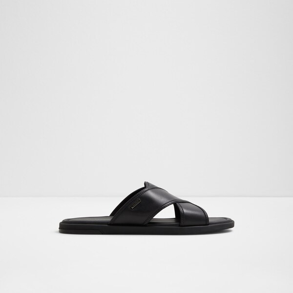 Čierne pánske kožené šľapky ALDO Olino 50572338