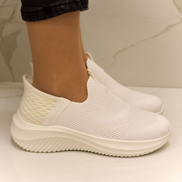 JOHN-C Dámske biele SLIP-ON tenisky ARDENE 49423977