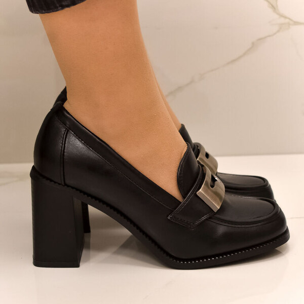 SS Dámske čierne poltopánky RHETT 49423983