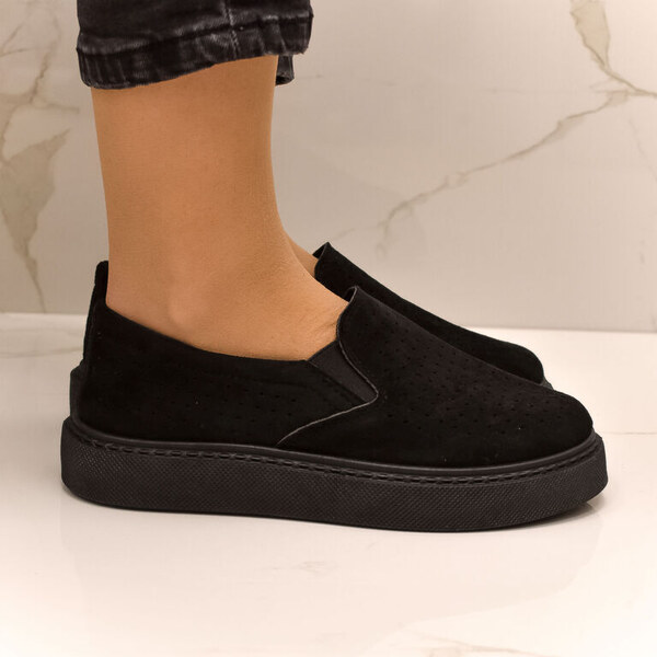 SS Dámske čierne SLIP-ON tenisky COSETTA 49423990