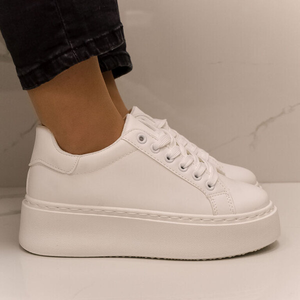 SS Dámske biele platformové tenisky RAFEALLI 49423994