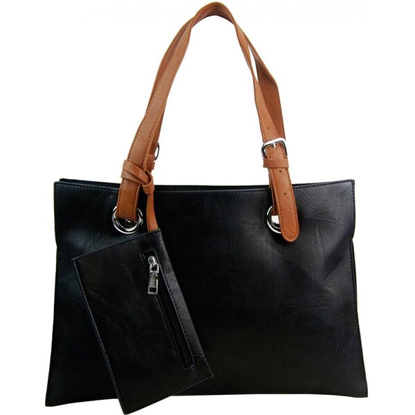 INT. COMPANY Moderná dámska kabelka cez rameno čierna 49430608