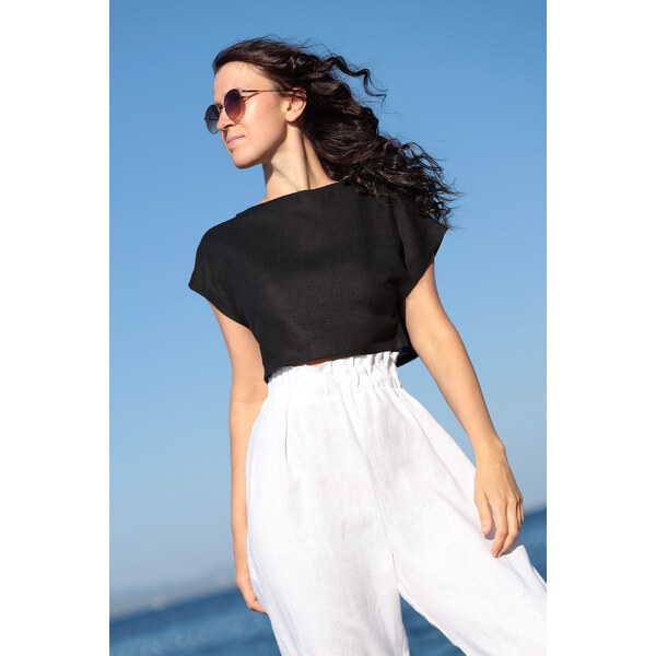 Autorské triko Lotika zo 100% lanu 49880352