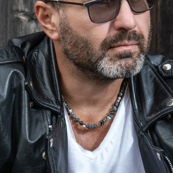 Lampglas Pánsky náhrdelník Forest Power s rýdzim striebrom v perle 66592579