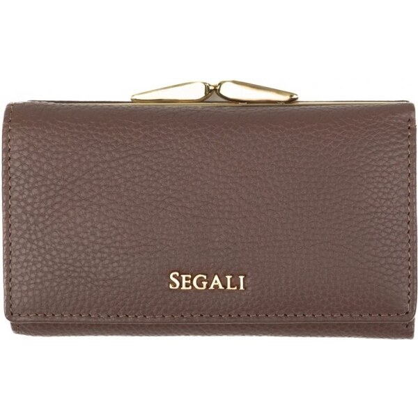 SEGALI Dámska kožená peňaženka 250523 taupe 49443630
