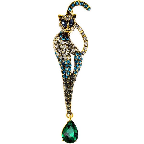 Glory Brošňa Cat s krištáľmi 2132 41159446