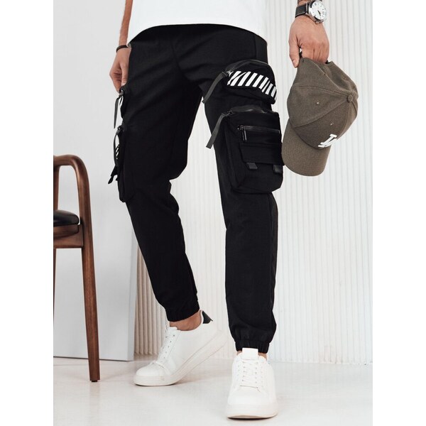 Dstreet Nadčasové čierne joggery 49453346