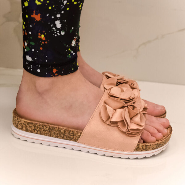 JOHN-C Dámske rúžové šľapky EVANGELINE 49640425