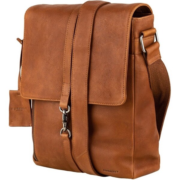 BURKELY Kožená taška cez rameno UNI Burkely Valerian koňak 49658210